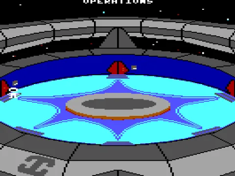 The space station where you do all the maintenance. (EGA/Tandy)