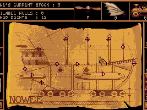 Airship Design - The drawing board on airship construction. Plan well!