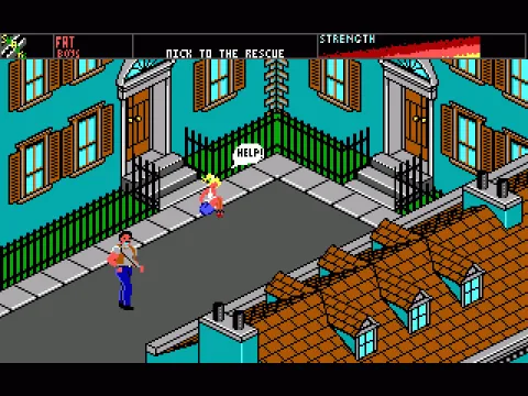 There's Xianna, shouting for help