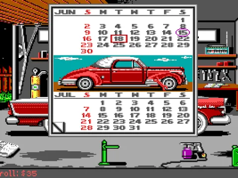 Calendar. (EGA/Tandy)