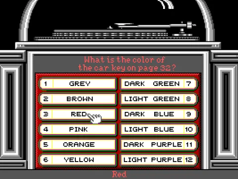 Copy protection (EGA/Tandy)