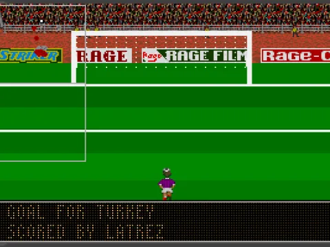 The banner indicates who scored for whom.