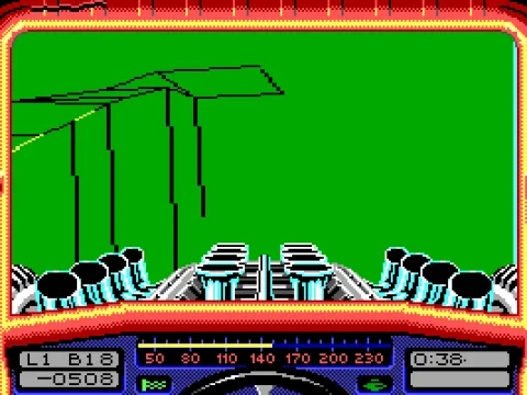 Uh oh... flying off the track!