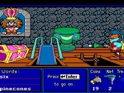 Place treasures you collect in the treasure chest (MCGA)