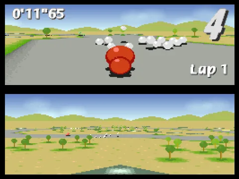 Each white ball contains random power-ups