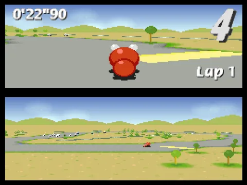 The yellow surface makes the worm faster