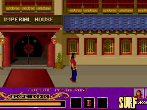 Level one: presumably the same restaurant from the movie.