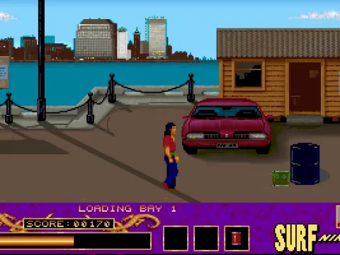 Player can't leave the previous stage until enough ninjas are killed.