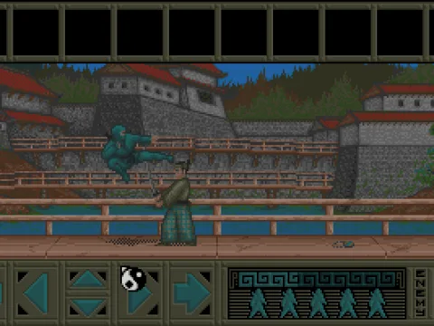 The main character can be controlled either by keys of by using the mouse on the arrows