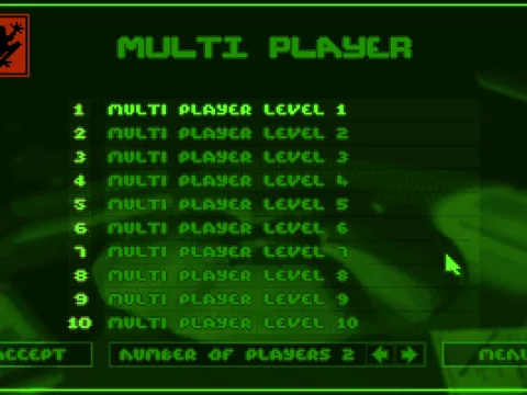 Extremely basic multiplayer setup menu.