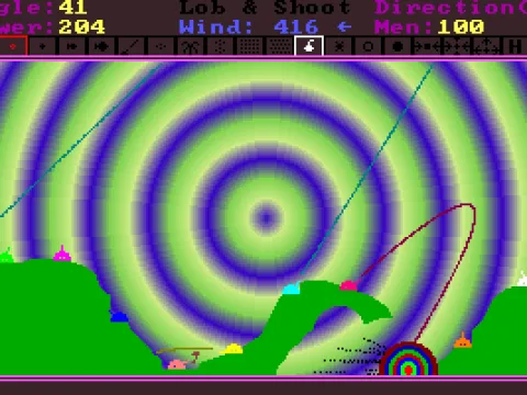 Here a tank has been destroyed, this generated multiple explosions which has made major modifications to the landscape