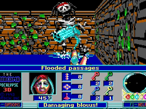 Eat fireballs, you chaingun-toting skeleton!