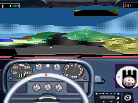 Driving through fog banks along the coast