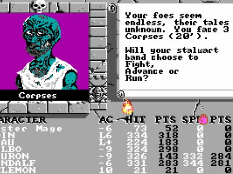 Encountering monsters