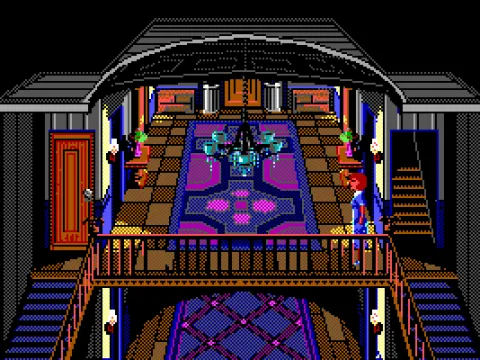 The upstairs hallway