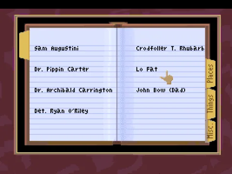 This is the conversation menu. All the topics are neatly arranged for you, and there are quite a lot of them!