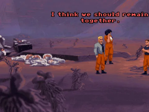 The trio's arrival on Cocytus