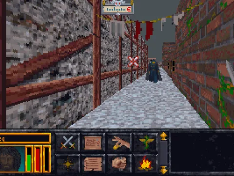 Note the realistic details, such as clothes hanging on the line. I wonder if they copied it from Shanghai