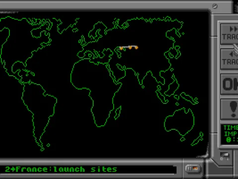 Satellite intelligence on incoming missiles