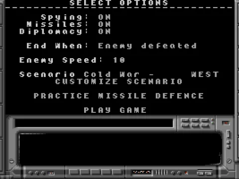 Setting up a new game.