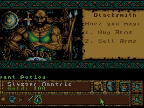 The Blacksmith - No adventurer should chop up the local monster without the latest sword in fashion!