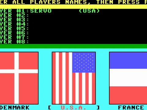 Setting up players. (EGA/MCGA/Tandy)