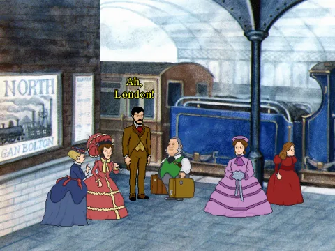 Arrival at the train station