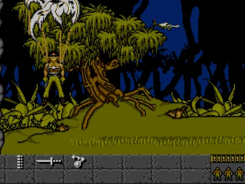 I thought I made a clean escape from the plane, but here I am, hoist by own petard. (VGA)