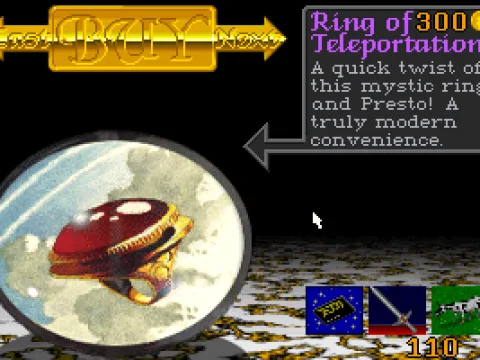 Each year you will have an opportunity to buy some magic items from the shop.