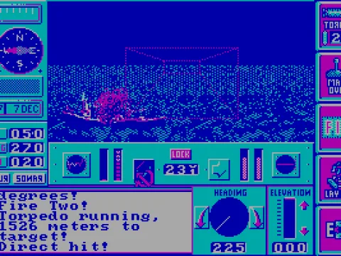 I've torpedoed a ship (CGA).