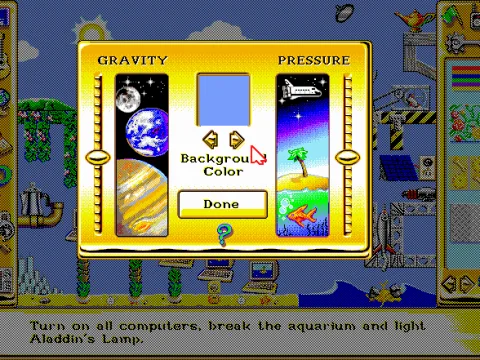 Change environmental settings