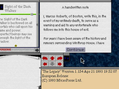 A note greets you as you enter the house...