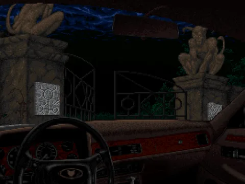 Approaching the mansion