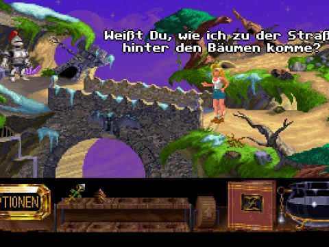 A screen from the German version