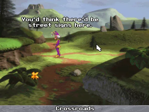 Malcolm frequently comments on the things he sees. The game has a