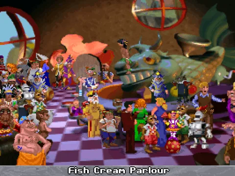 That's a lot of people... the bright sprites clash a bit with the smooth backgrounds