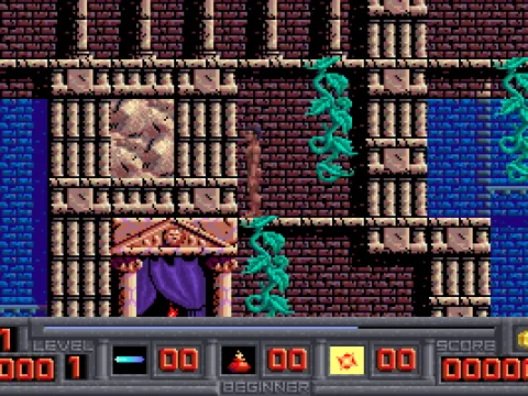 Only in a platform game. So the player swims up one of the columns of water on the left or right and then climbs down the central section