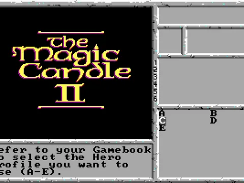 Choosing a character.