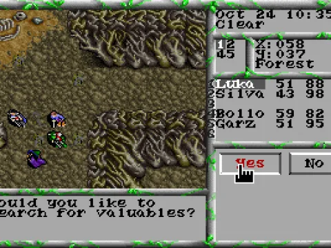 Looting the corpses!