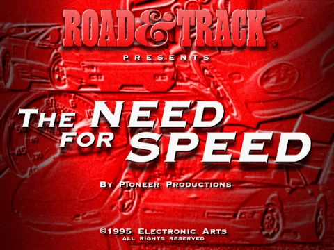 The Need for Speed splash screen