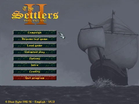 Main menu