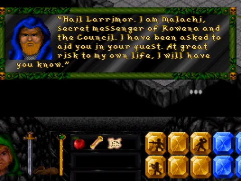 The secret messenger briefs you on your mission...