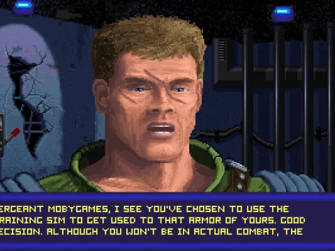 Entering the training session.