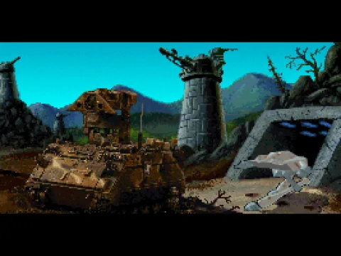 animation shows what is going on in Cheyenne Mountains in 1988...