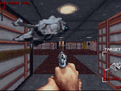 so target machines, shoot them, and increase your score...