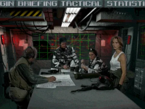 Your crackerjack, FMV briefing cast.