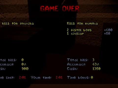 Multiplayer round results