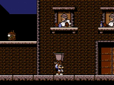 You have to pick up objects and thrown them to actually attack your enemies.