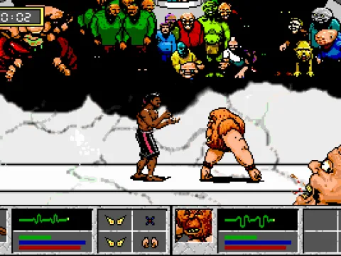 Starting a fight -- Hey, that dude's got no legs! (MCGA/VGA)