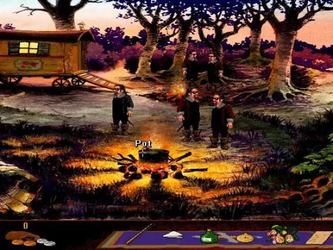 In the thieves' den...